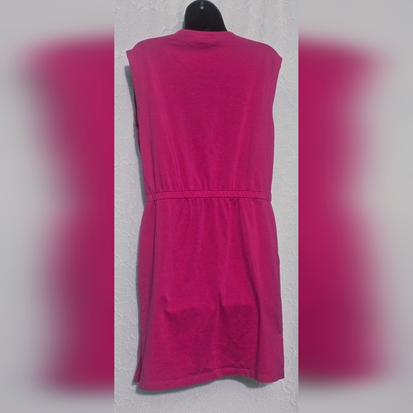 Calvin Klein Performance Pink Sleeveless w/Drawstring Waist Dress M - Picture 3 of 6